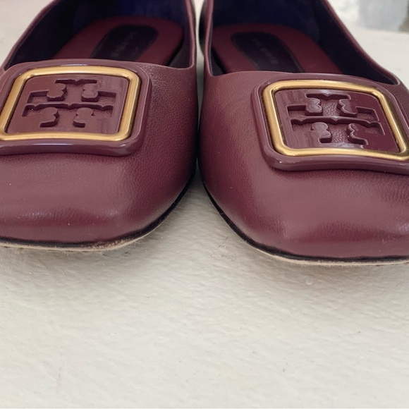 Tory Burch  Georgina Ballet Flats in Vintage Eggplant/Purple Moon. - Picture 4 of 11